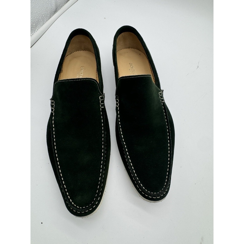 Dolce & Gabbana Green Suede Loafers Mens Size 7 US Made In Italy Luxury Slip‎ On